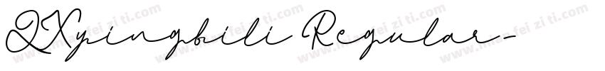 QXyingbili Regular字体转换